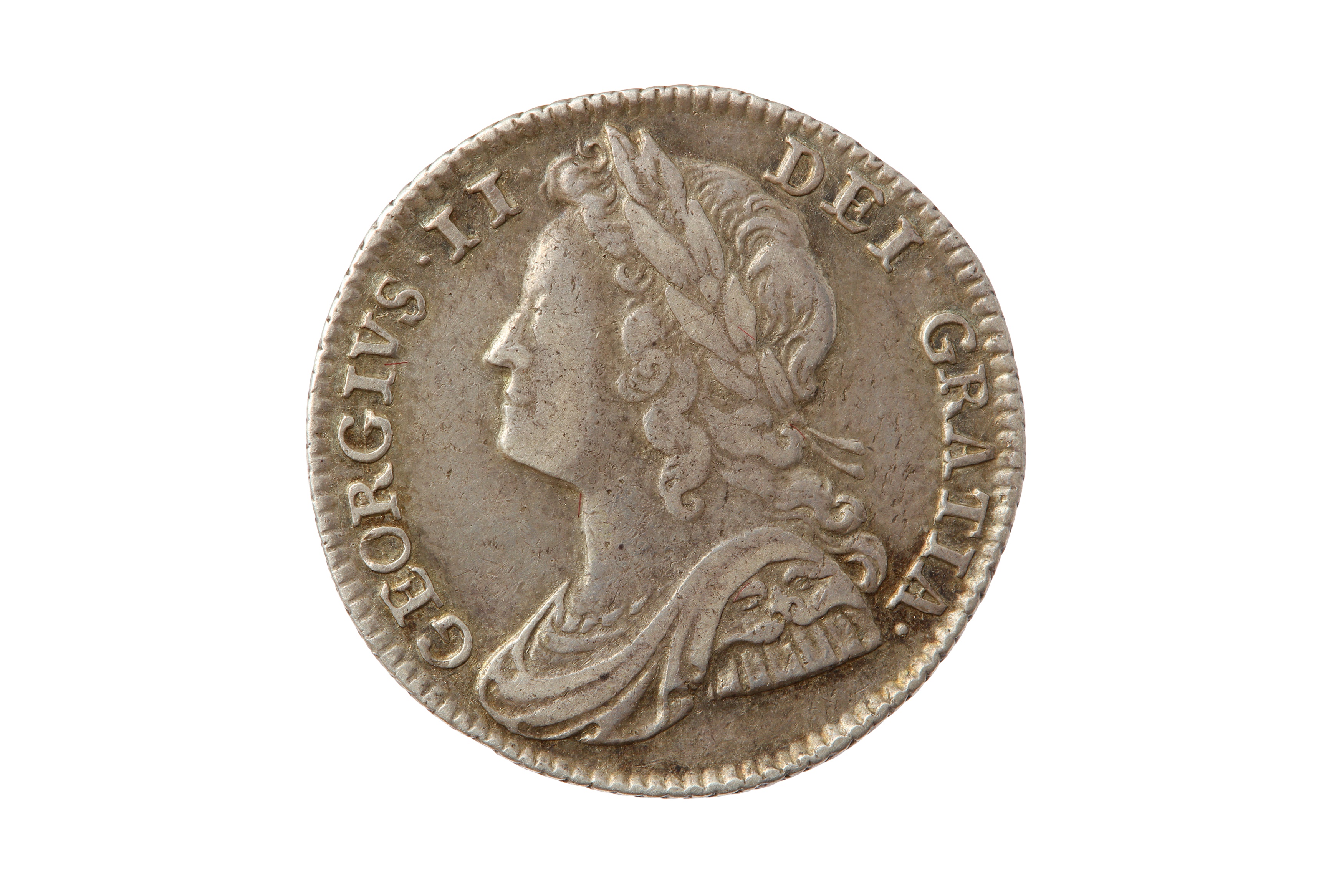 GEORGE II (1727 - 1760), 1741 SIXPENCE.