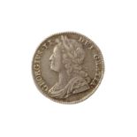 GEORGE II (1727 - 1760), 1741 SIXPENCE.