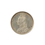 VICTORIA (1837 - 1901), 1890 SHILLING. 