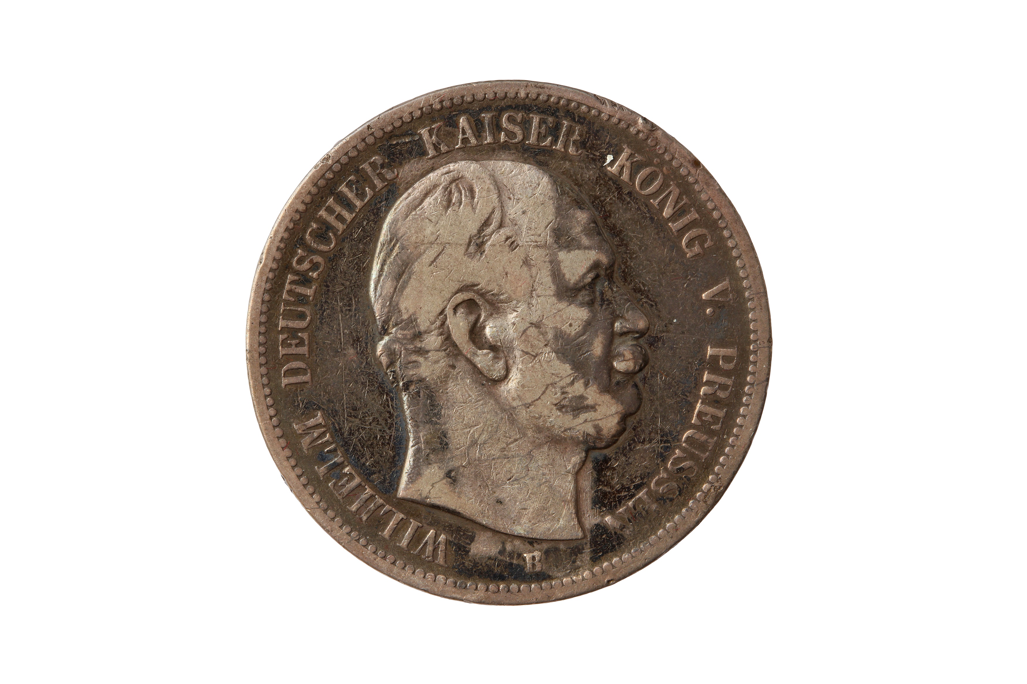 GERMAN STATES, PRUSSIA, WILHELM I (1861 - 1888), 1876-A 5 MARK.