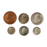 INDIA, 6X COINS
