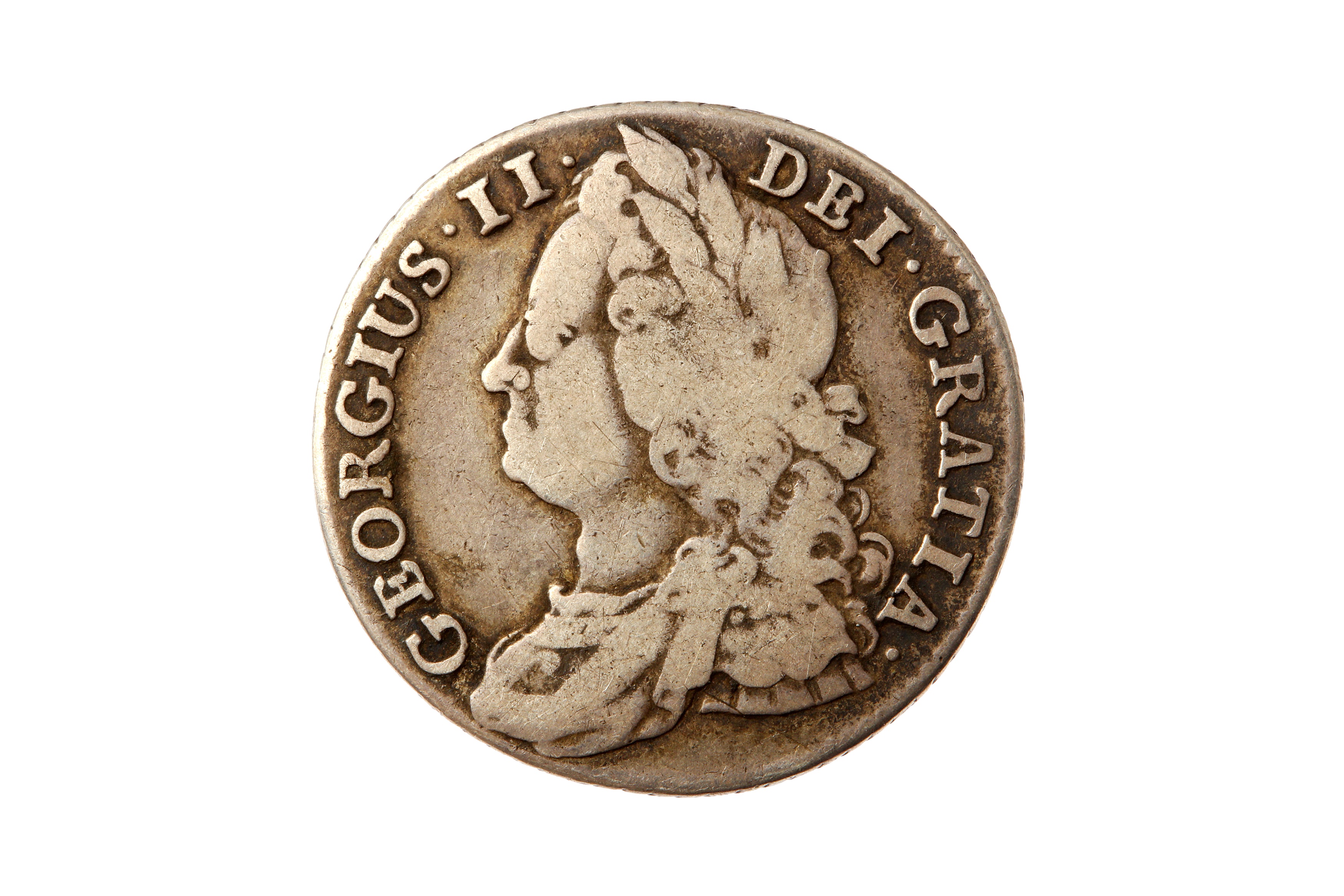 GEORGE II (1727 - 1760), 1743 SHILLING.