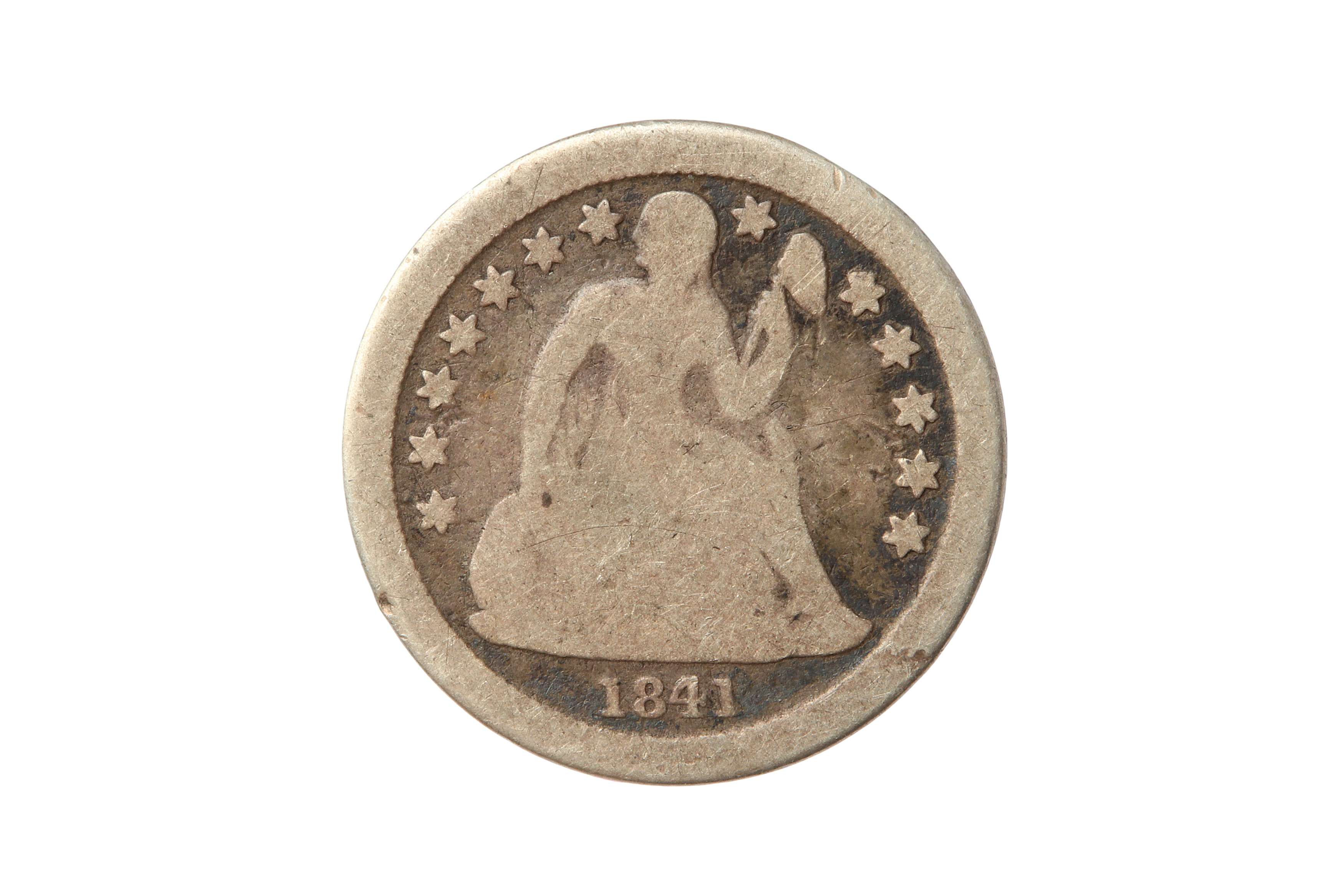 USA, 1841-O 10 CENTS/DIME.