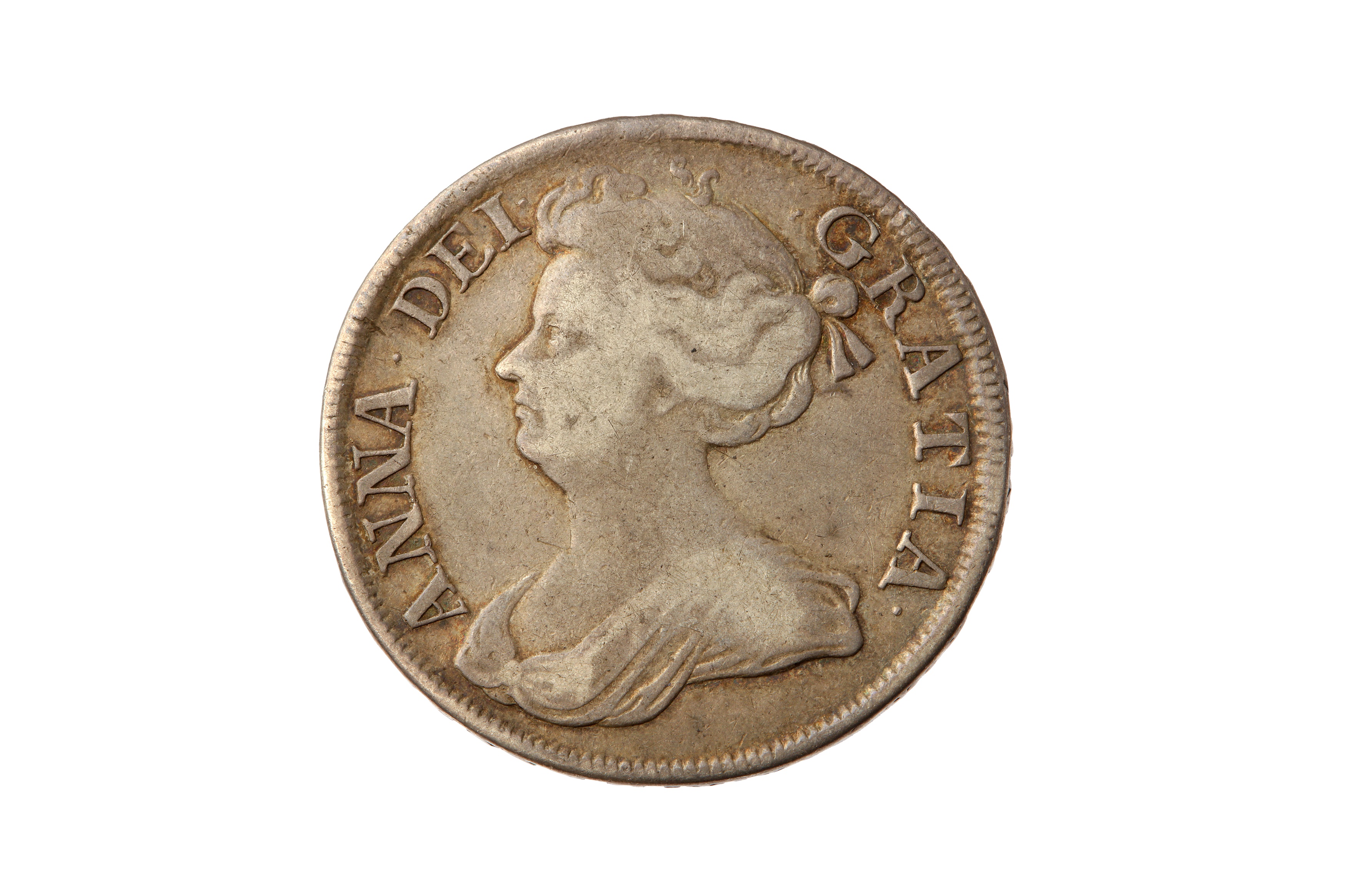 ANNE (1702 - 1714), 1710 HALFCROWN.