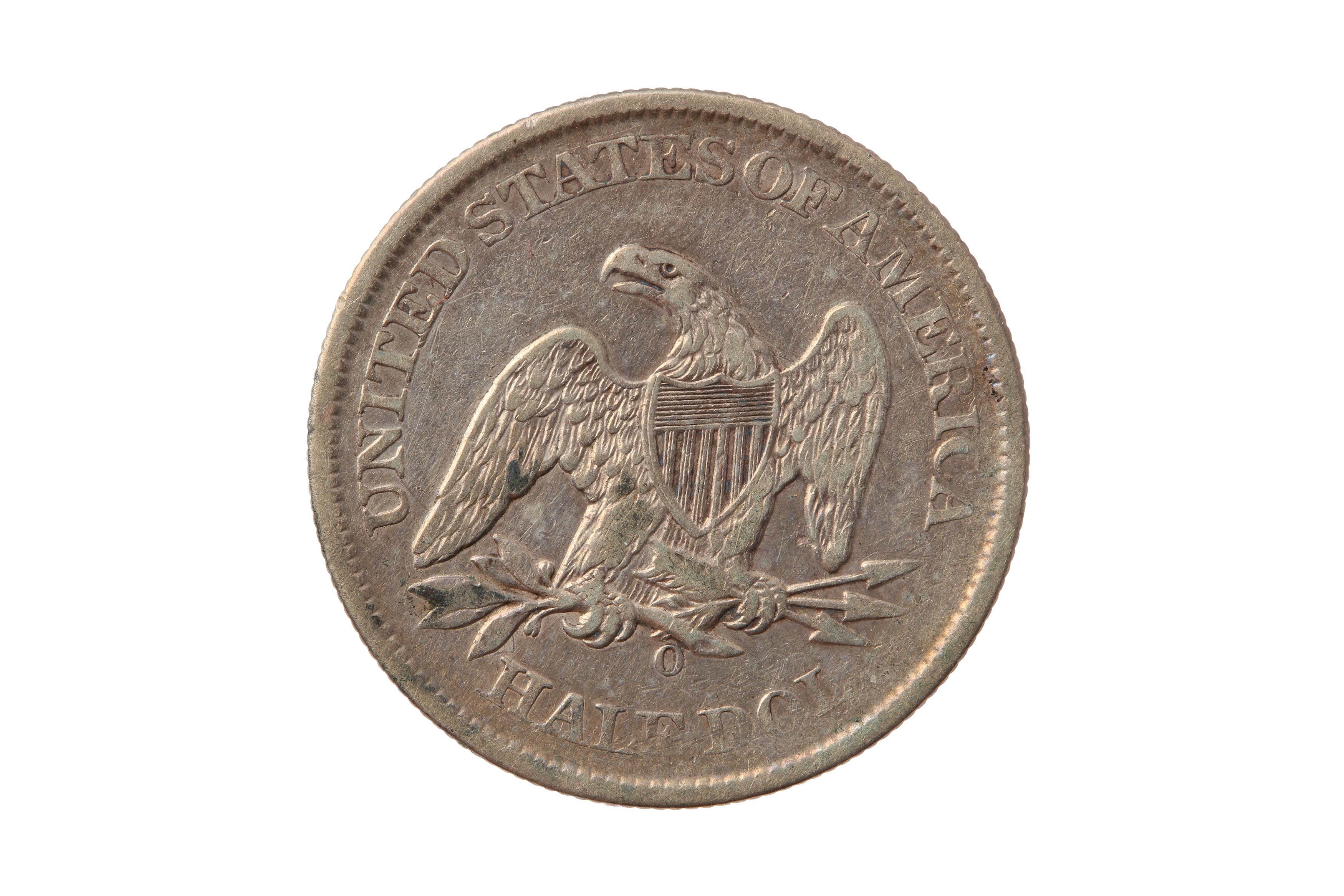 USA, 1861-O 50 CENTS/HALF DOLLAR. CONFEDERATE ISSUE -  BISECTED DATE, WB-103. - Bild 2 aus 2