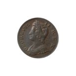 GEORGE II (1727 - 1760), 1738 HALFPENNY.