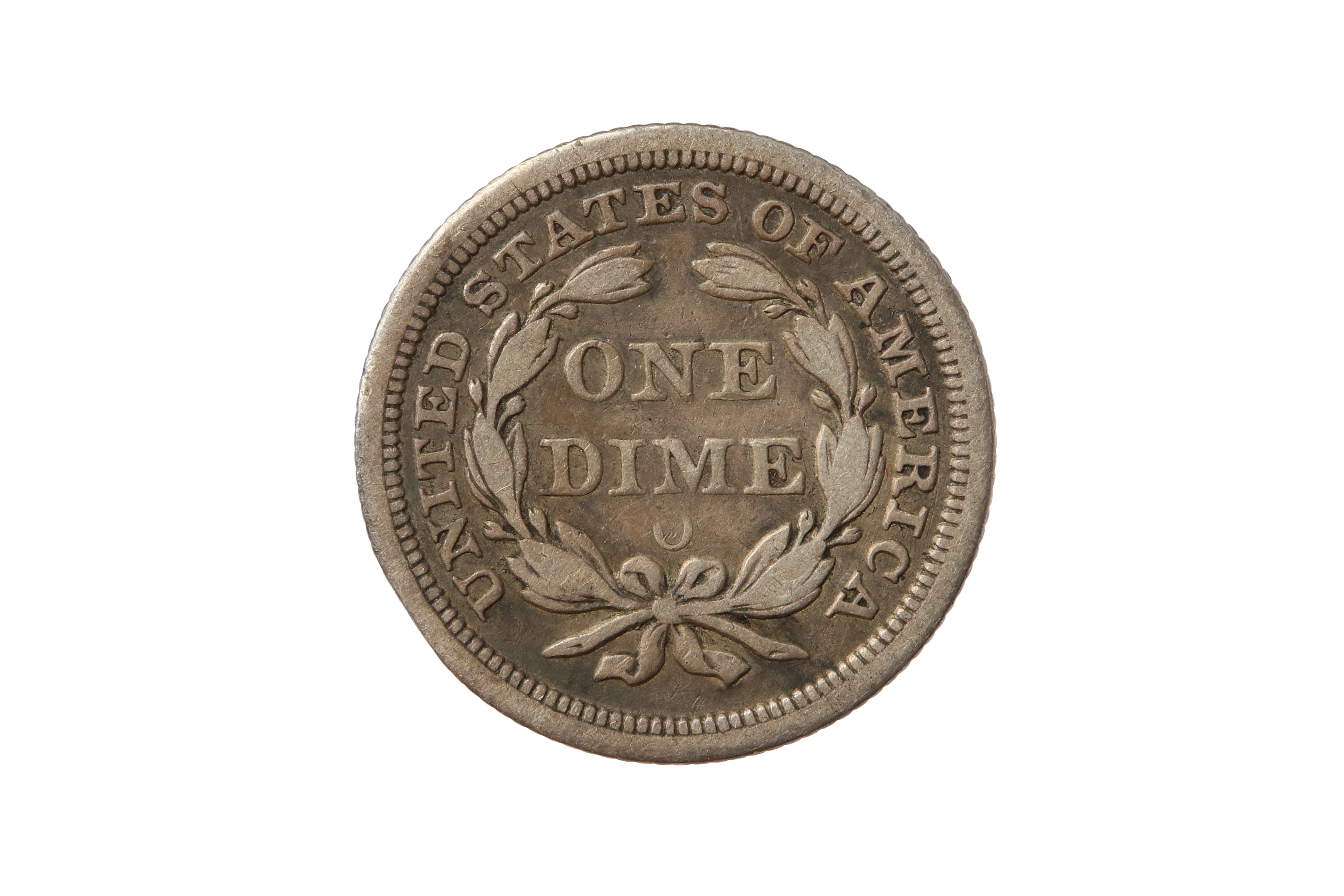 USA, 1854-O 10 CENTS/DIME. - Bild 2 aus 2