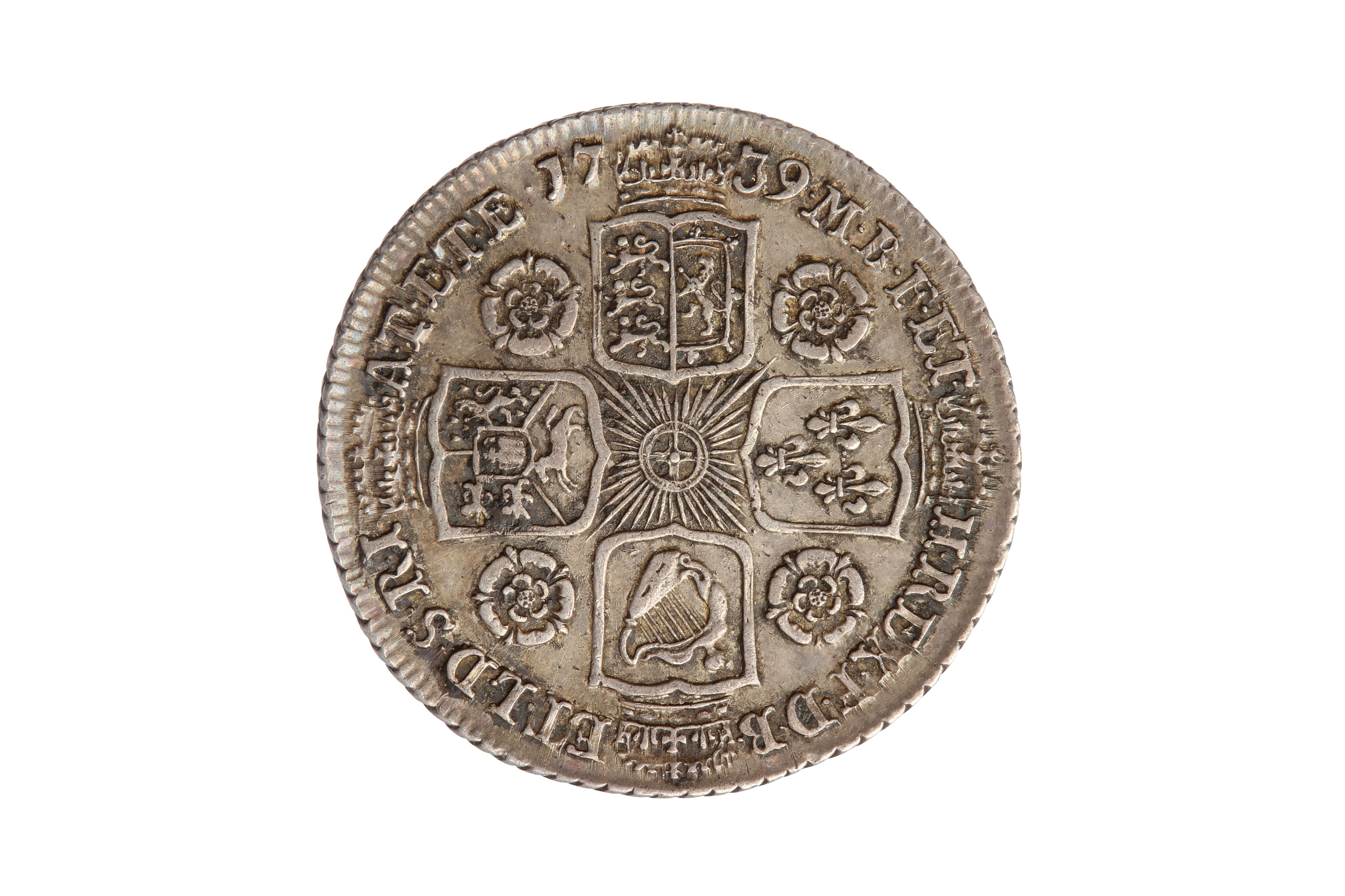 GEORGE II (1727 - 1760), 1739 SHILLING. - Image 2 of 2