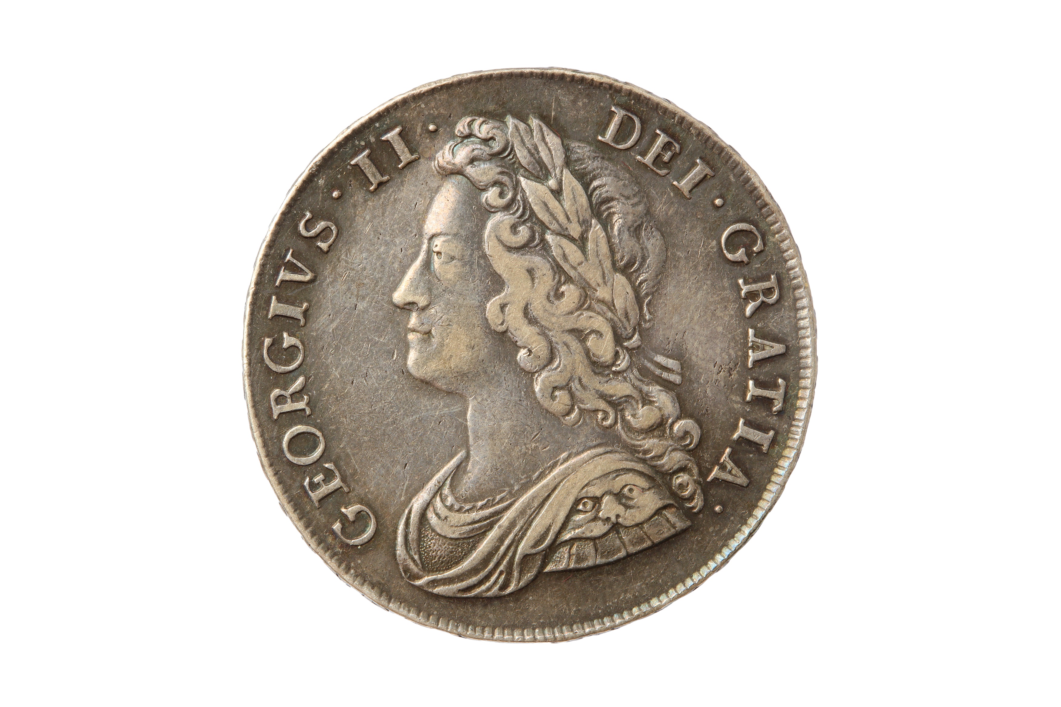 GEORGE II (1727 - 1760), 1741 HALFCROWN.