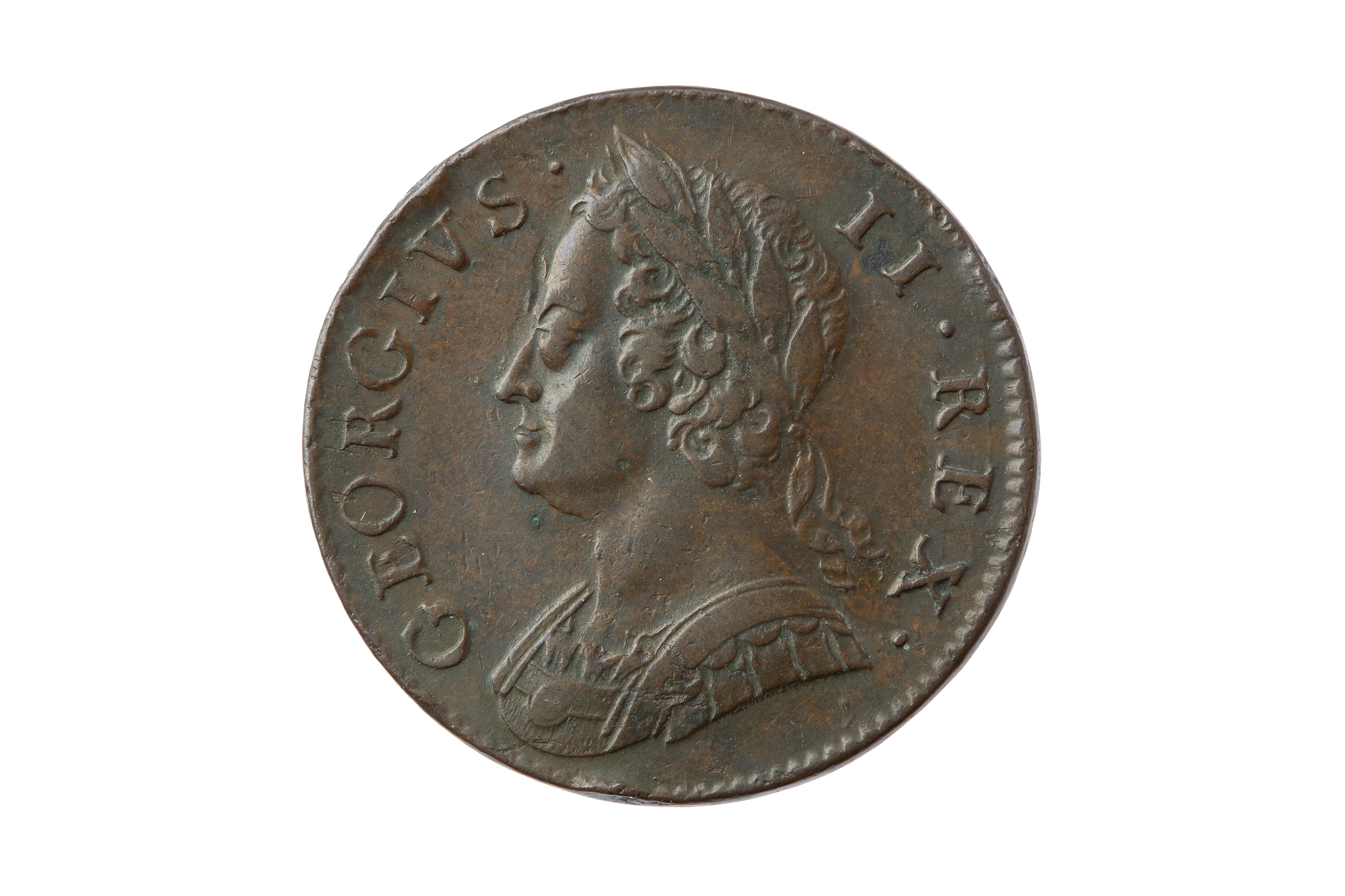 GEORGE II (1727-1760), 1746 HALFPENNY.