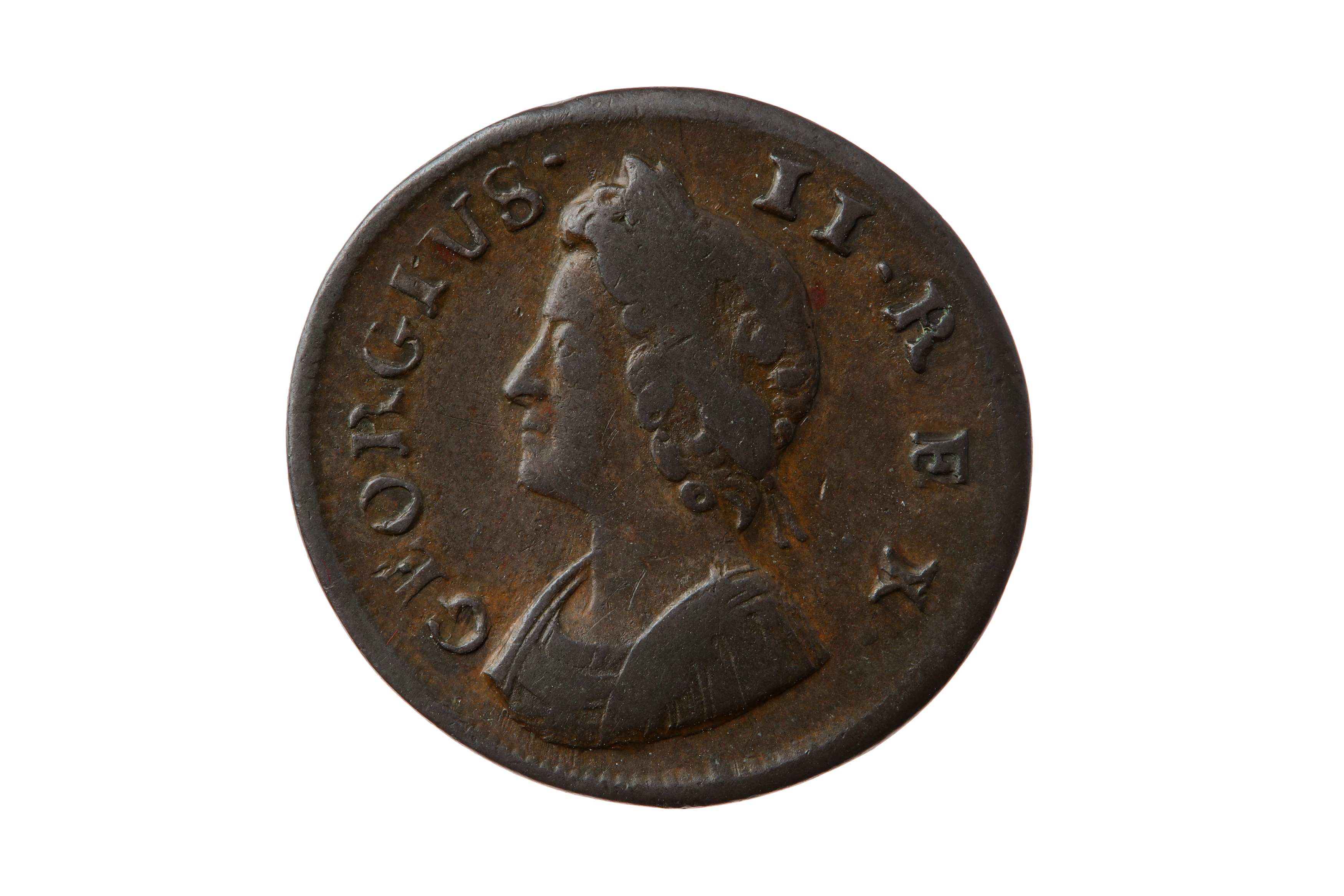 GEORGE II (1727 - 1760), 1737 FARTHING.