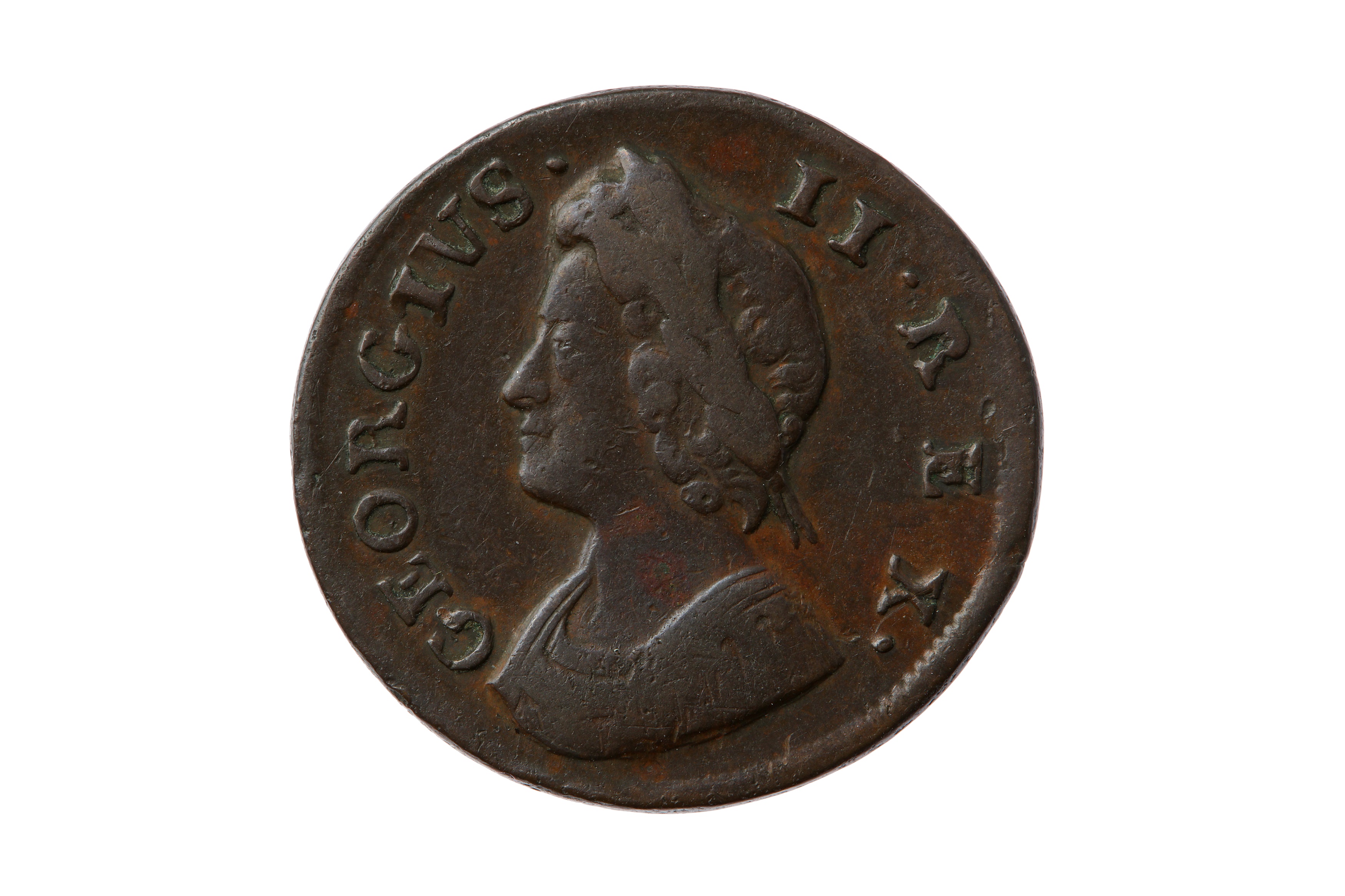 GEORGE II (1727 - 1760), 1737 FARTHING.