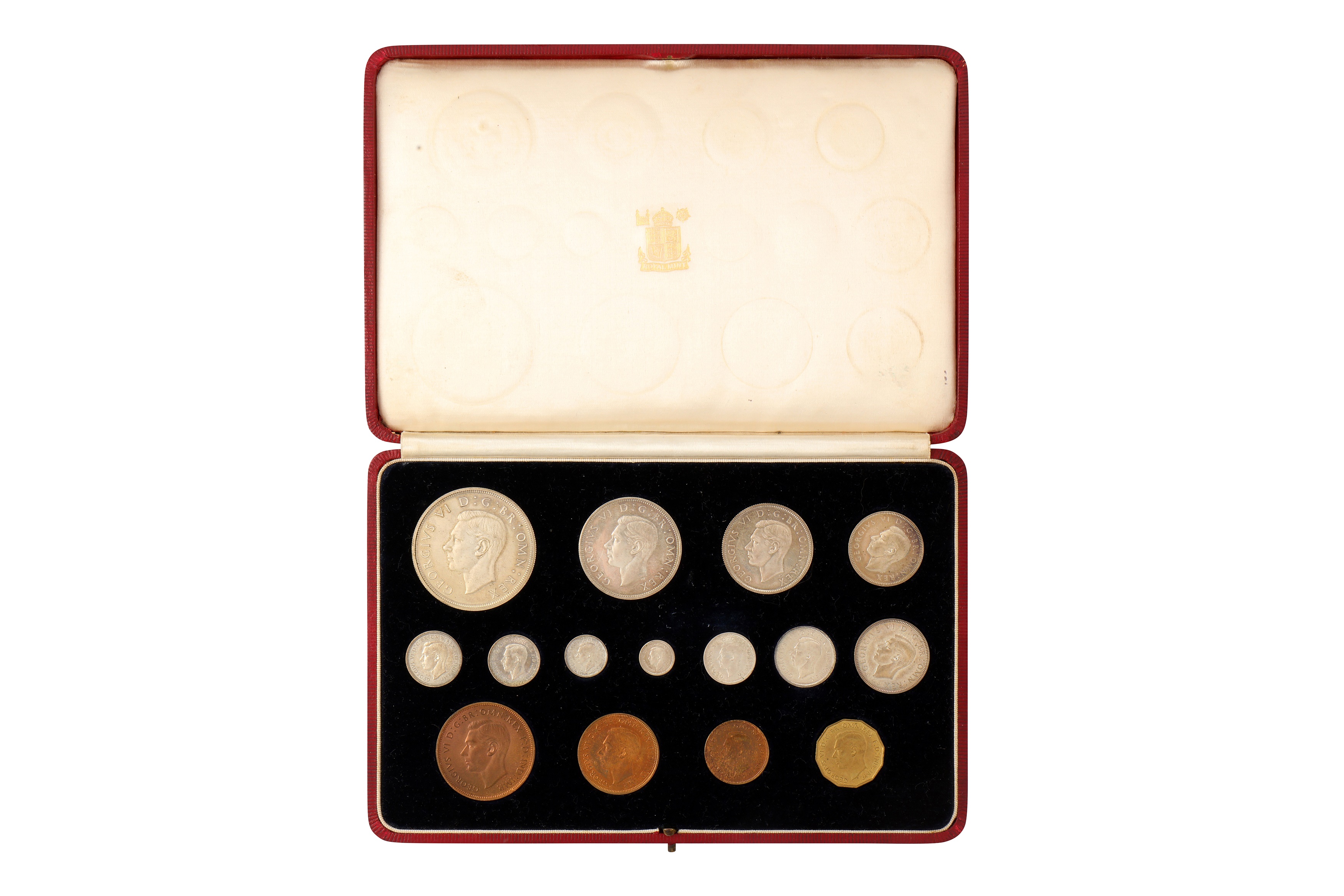 GEORGE VI (1936 - 1952), 1937 CORONATION 15-COIN PROOF SET.