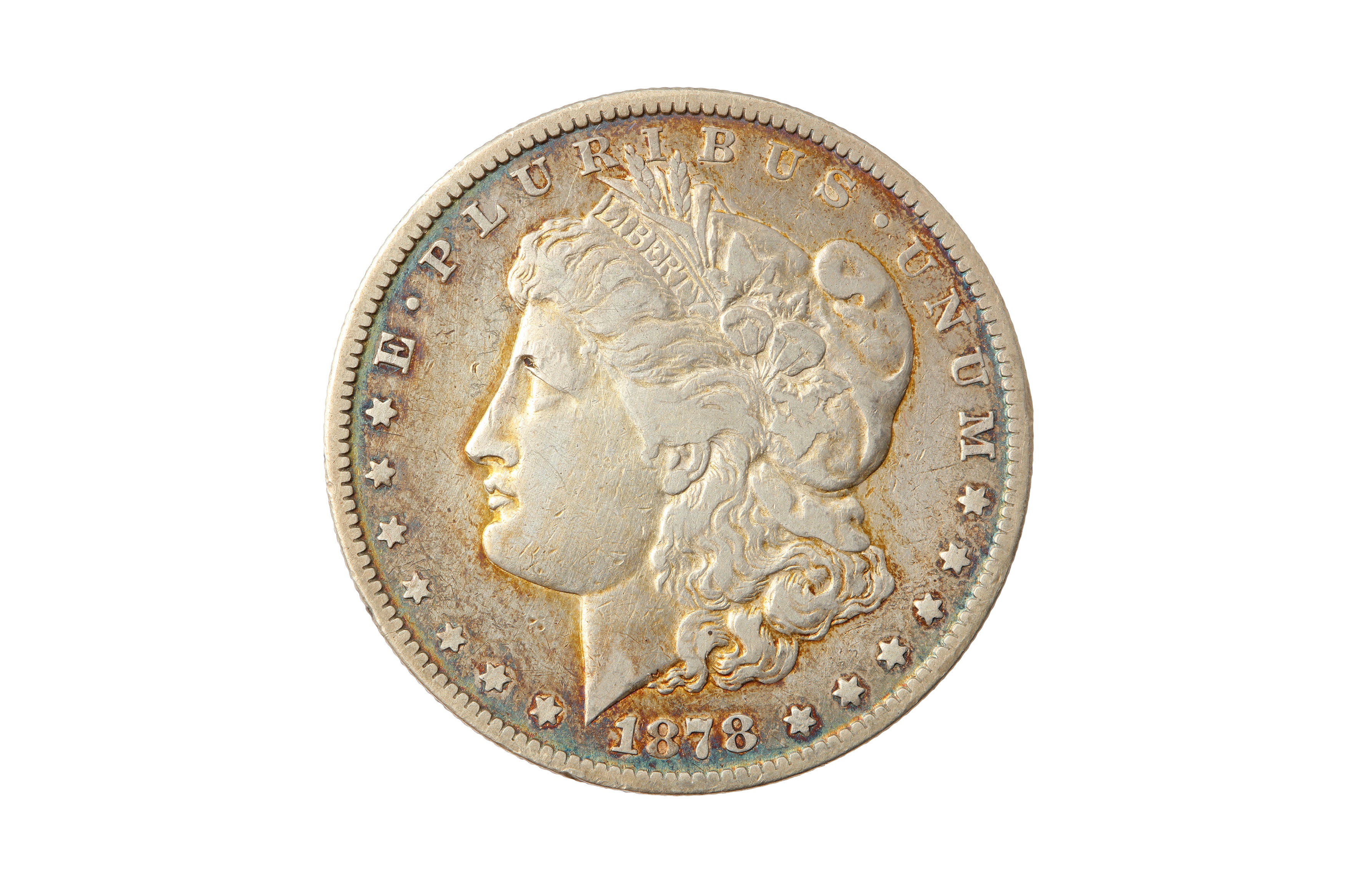 USA, 1878-CC MORGAN DOLLAR.