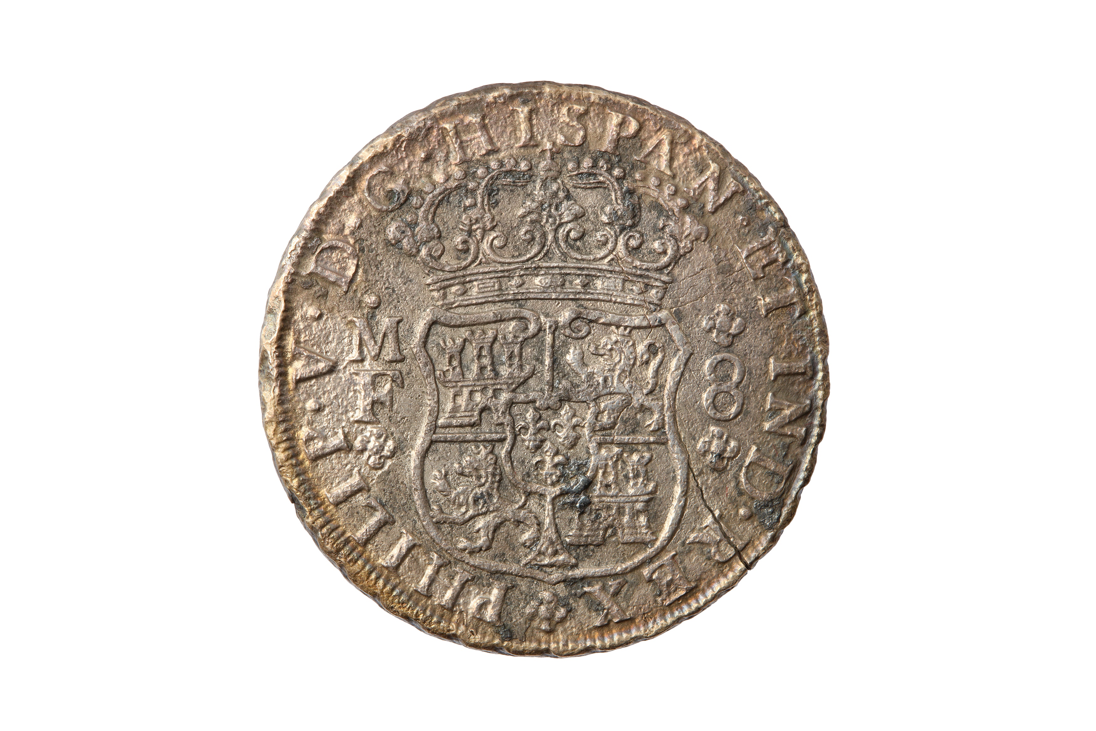 MEXICO, PHILIP V (1700 - 1746), 1741 MF 8 REALES.