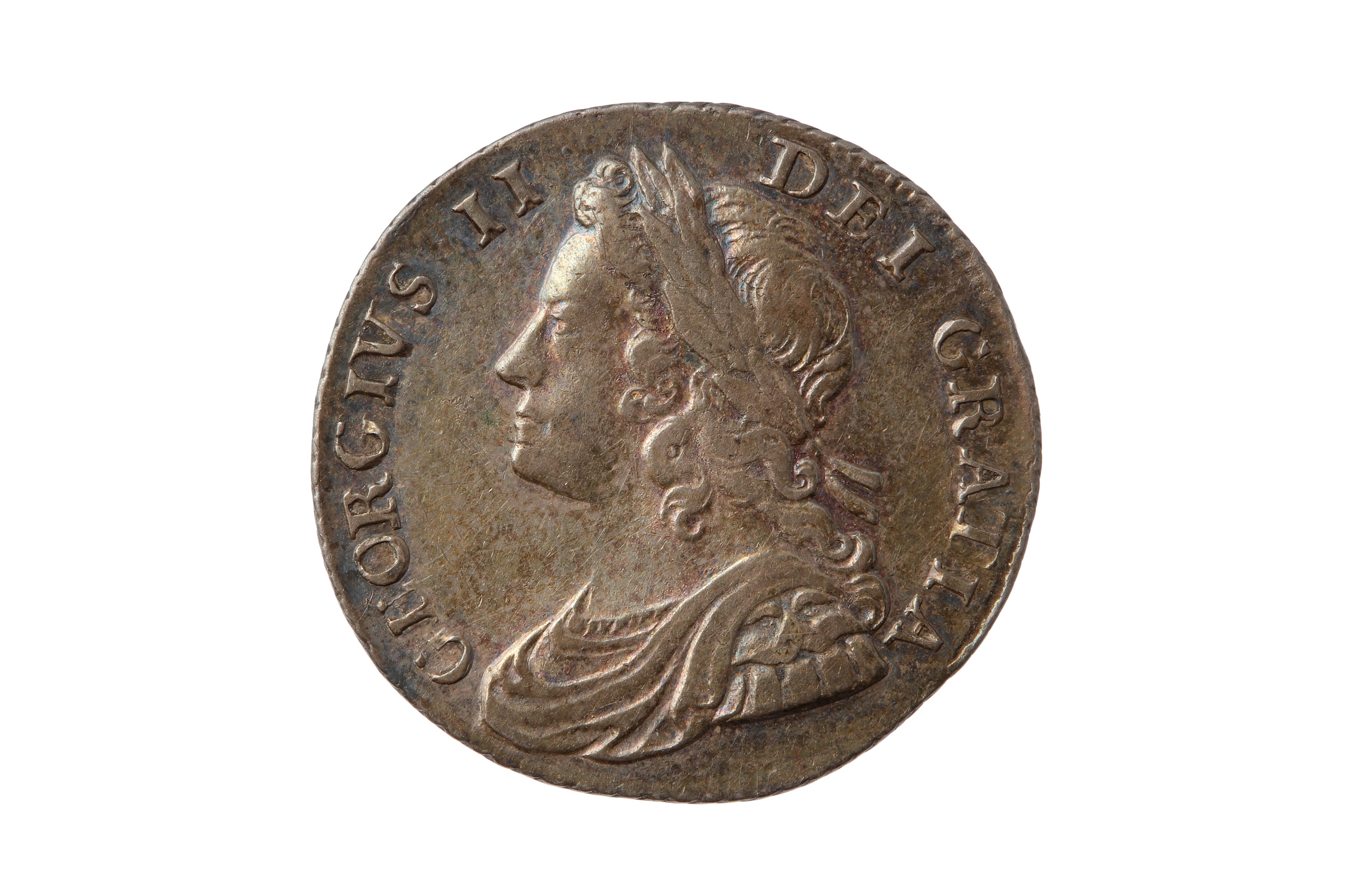 GEORGE II (1727 - 1760), 1736 SHILLING.