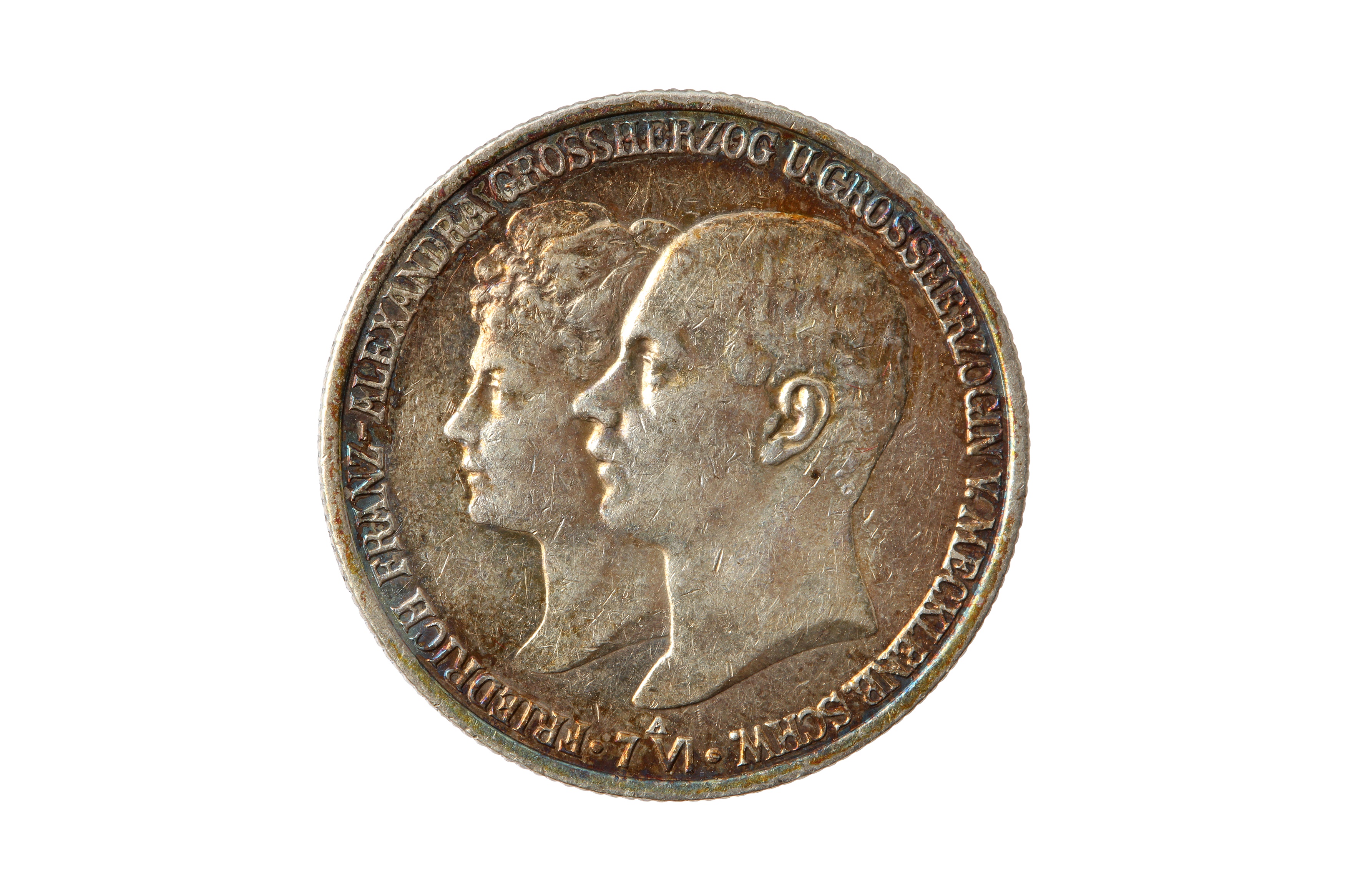 GERMAN STATES, MECKLENBURG-SCHWERIN, FRIEDRICH FRANZ IV (1897 - 1918), 1904-A 2 MARK.