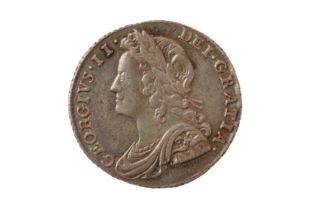 GEORGE II (1727 - 1760), 1732 SIXPENCE.