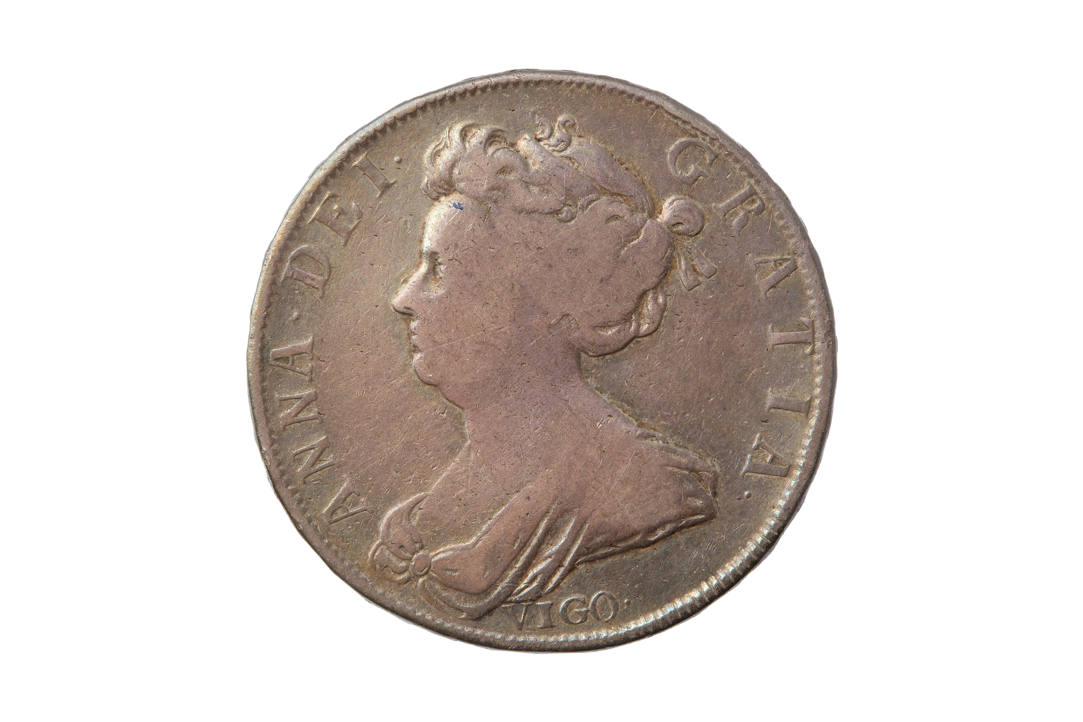 ANNE (1702 - 1714), 1703 VIGO HALFCROWN.