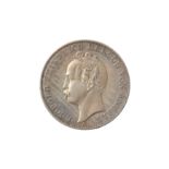 GERMAN STATES, ANHALT-DESSAU, LEOPOLD IV FREDERICK (1817-1871), 1866 VEREINSTHALER/THALER.