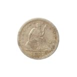 USA, 1857-O 25 CENTS/QUARTER DOLLAR.