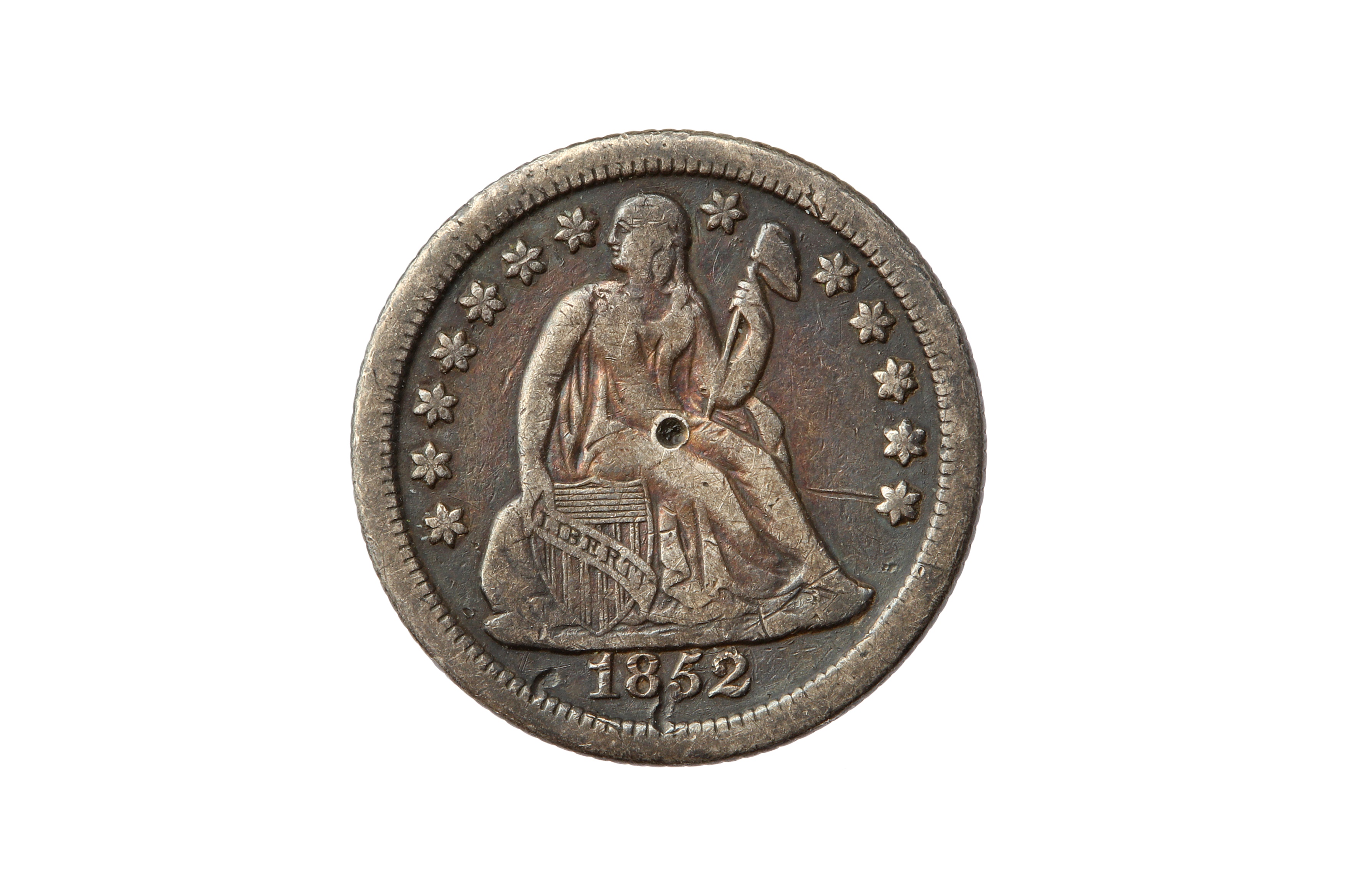 USA, 1852-O 10 CENTS/DIME.