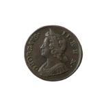 GEORGE II (1727 - 1760), 1735 HALFPENNY.