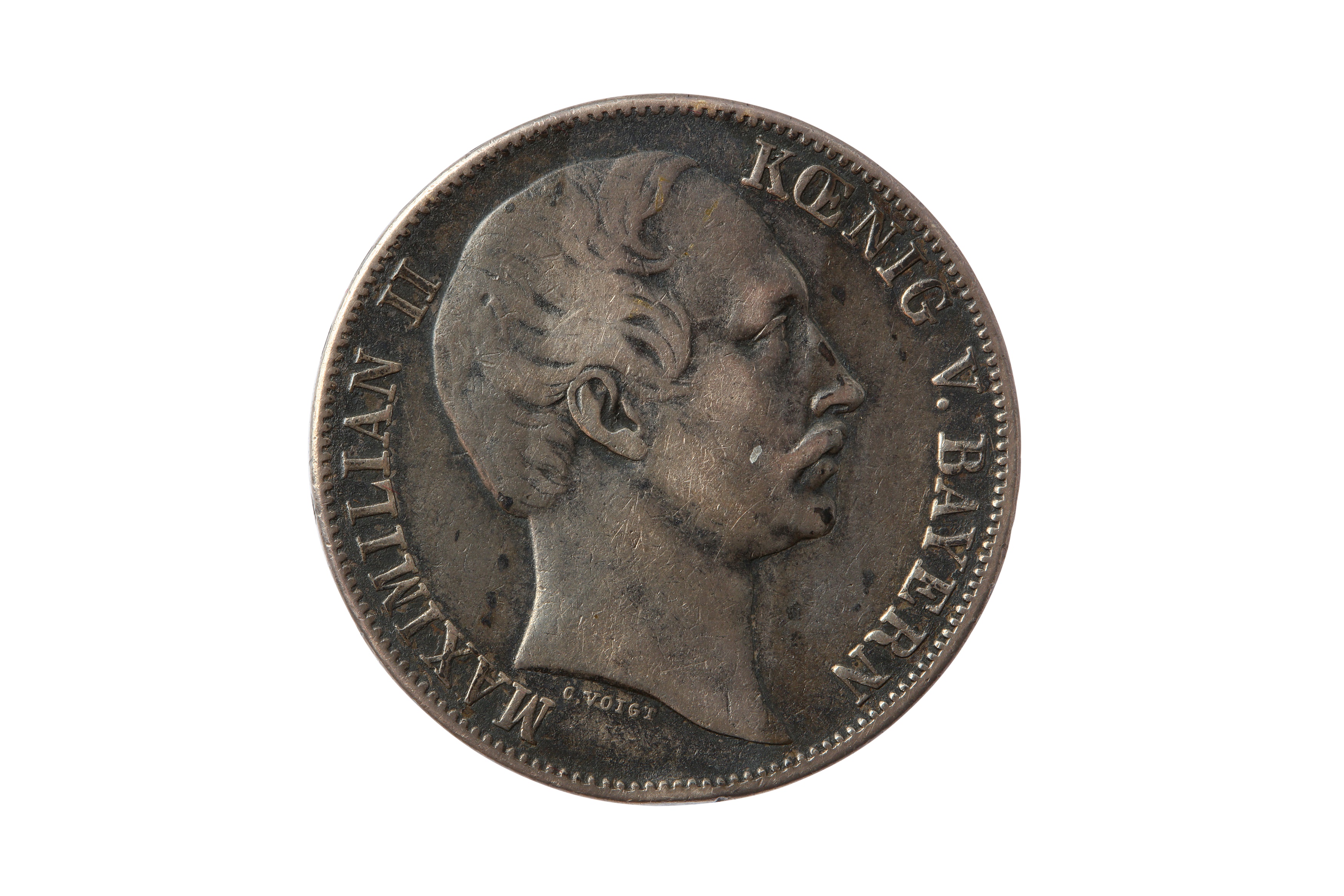 GERMAN STATES, BAVARIA, MAXIMILIAN II (1848 - 1864), 1859 VEREINSTHALER/THALER.