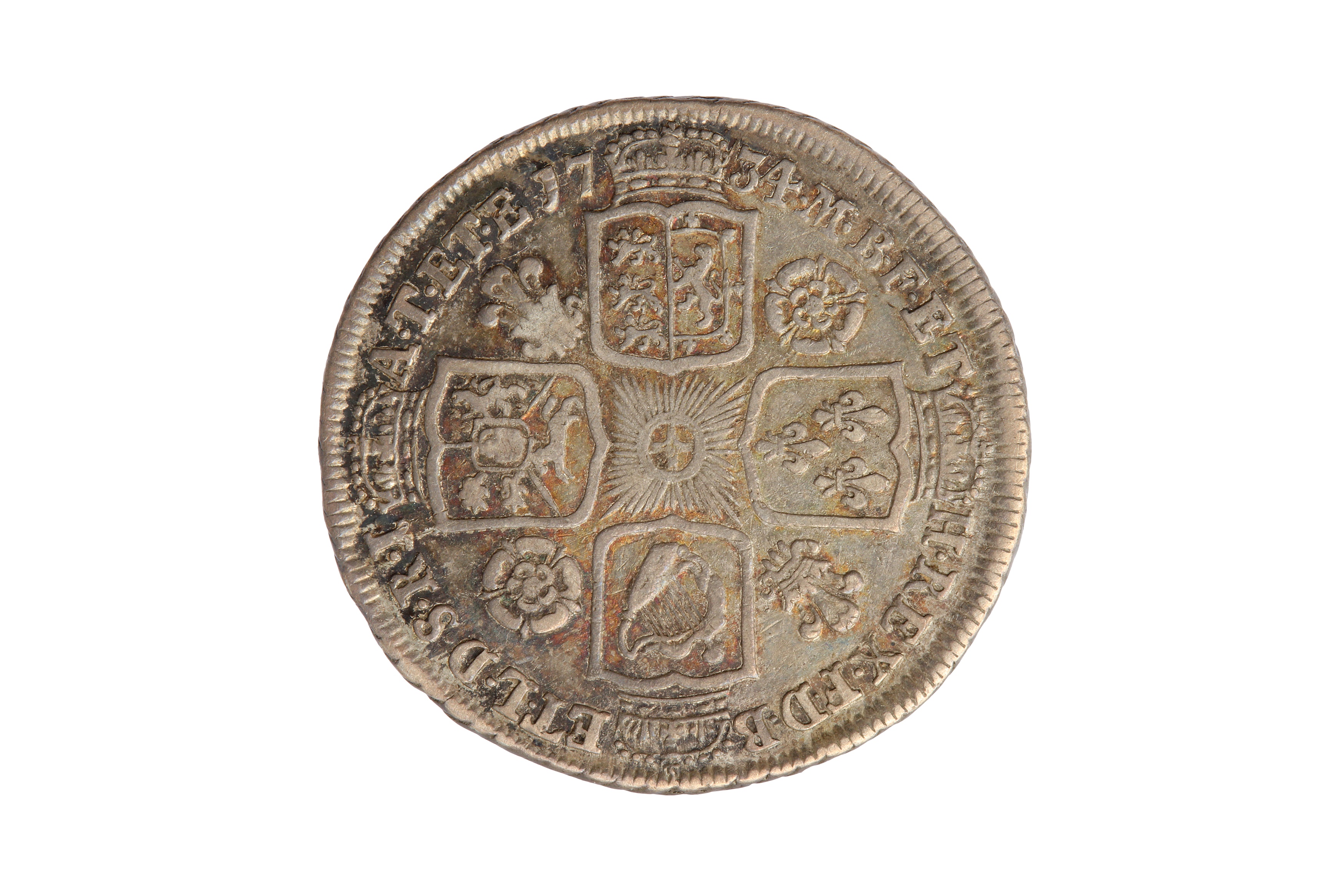 GEORGE II (1727 - 1760), 1734 SHILLING. - Bild 2 aus 2