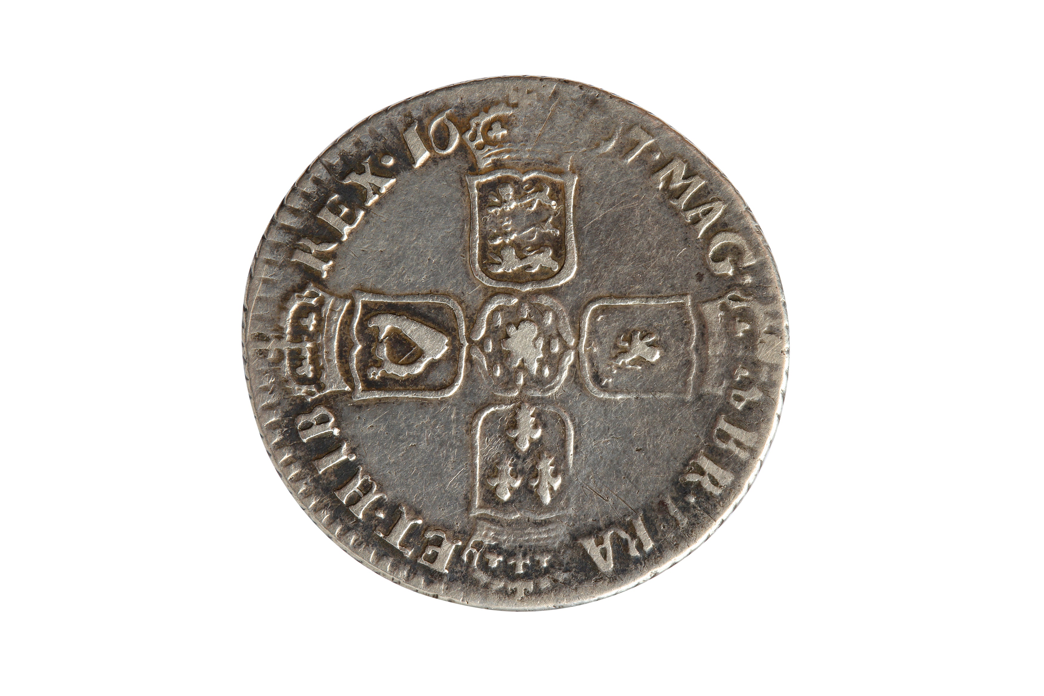 WILLIAM III (1694 - 1702), 1697 YORK SHILLING. - Image 2 of 2