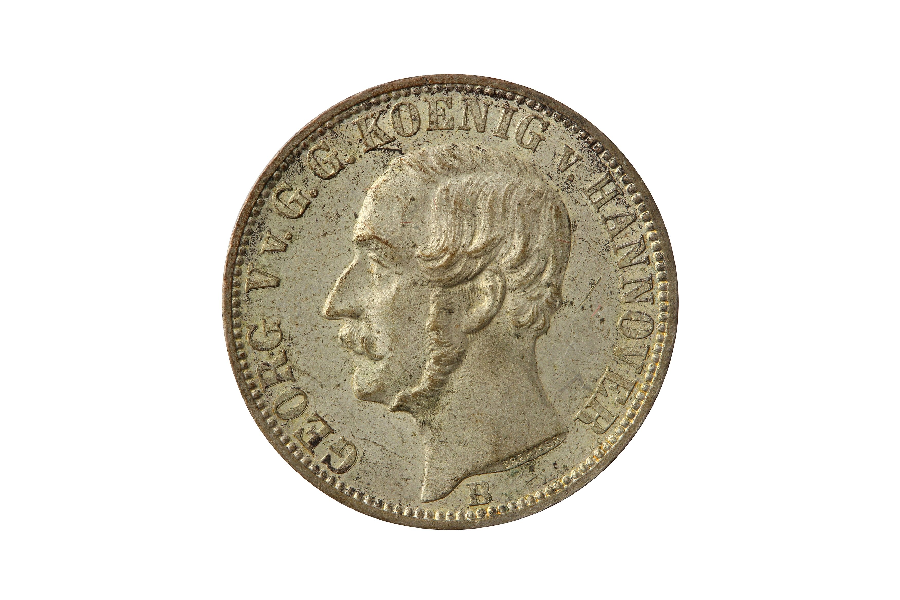 GERMAN STATES, HANOVER, GEORGE V (1851 - 1866) 1860-B 1/6 THALER.