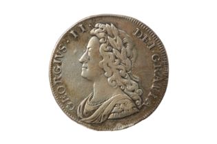 GEORGE II (1727 - 1760), 1732 HALFCROWN.
