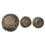 ELIZABETH I (1558 - 1603), 3X COINS