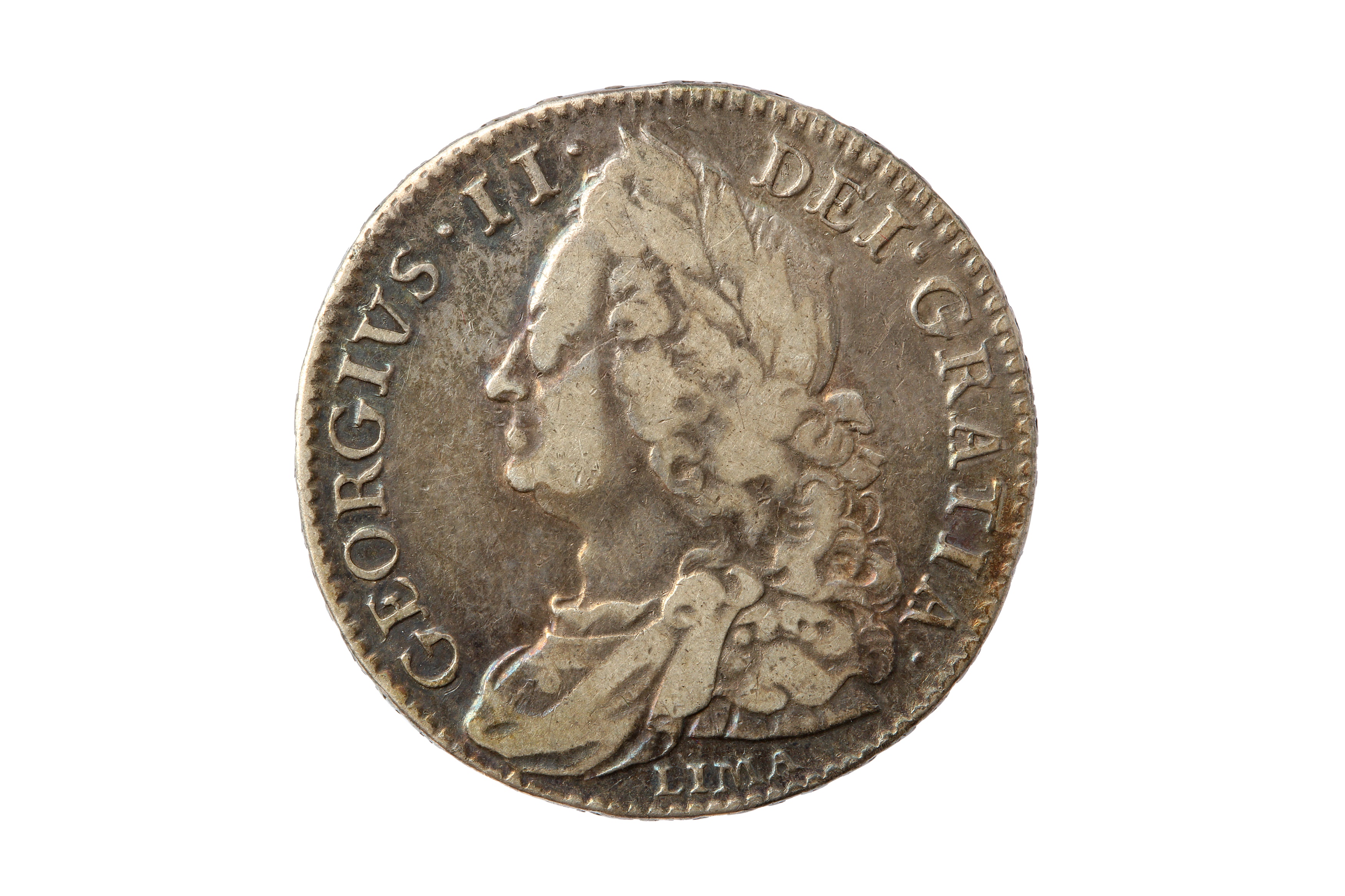 GEORGE II (1727 - 1760), 1746 LIMA HALFCROWN.