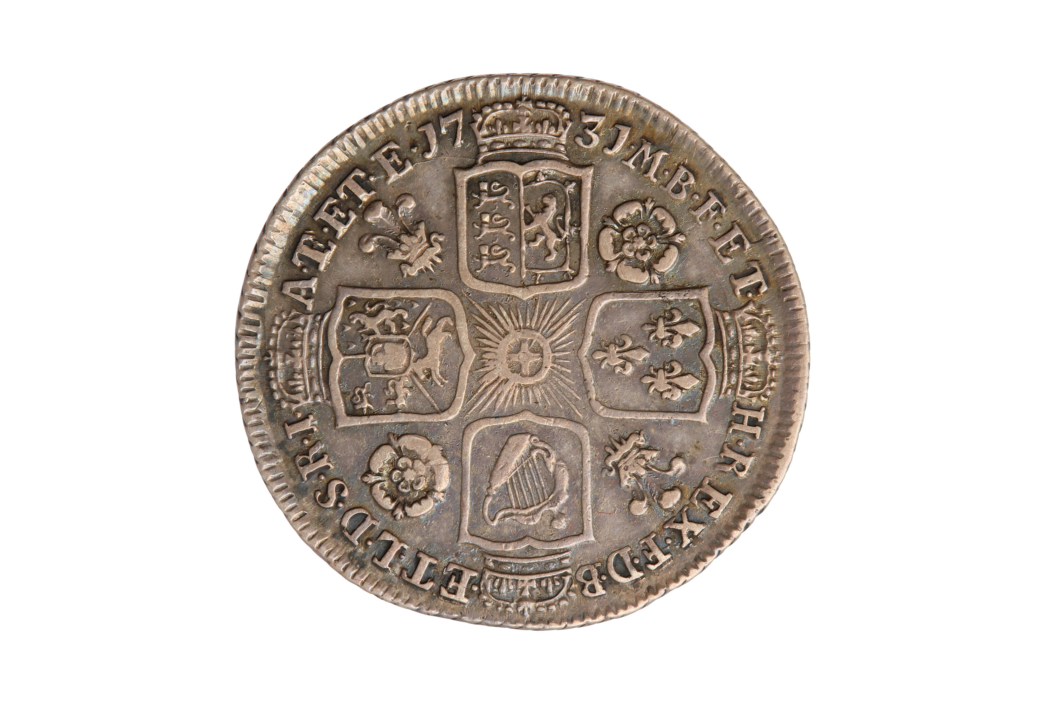 GEORGE II (1727 - 1760), 1731 SHILLING. - Bild 2 aus 2