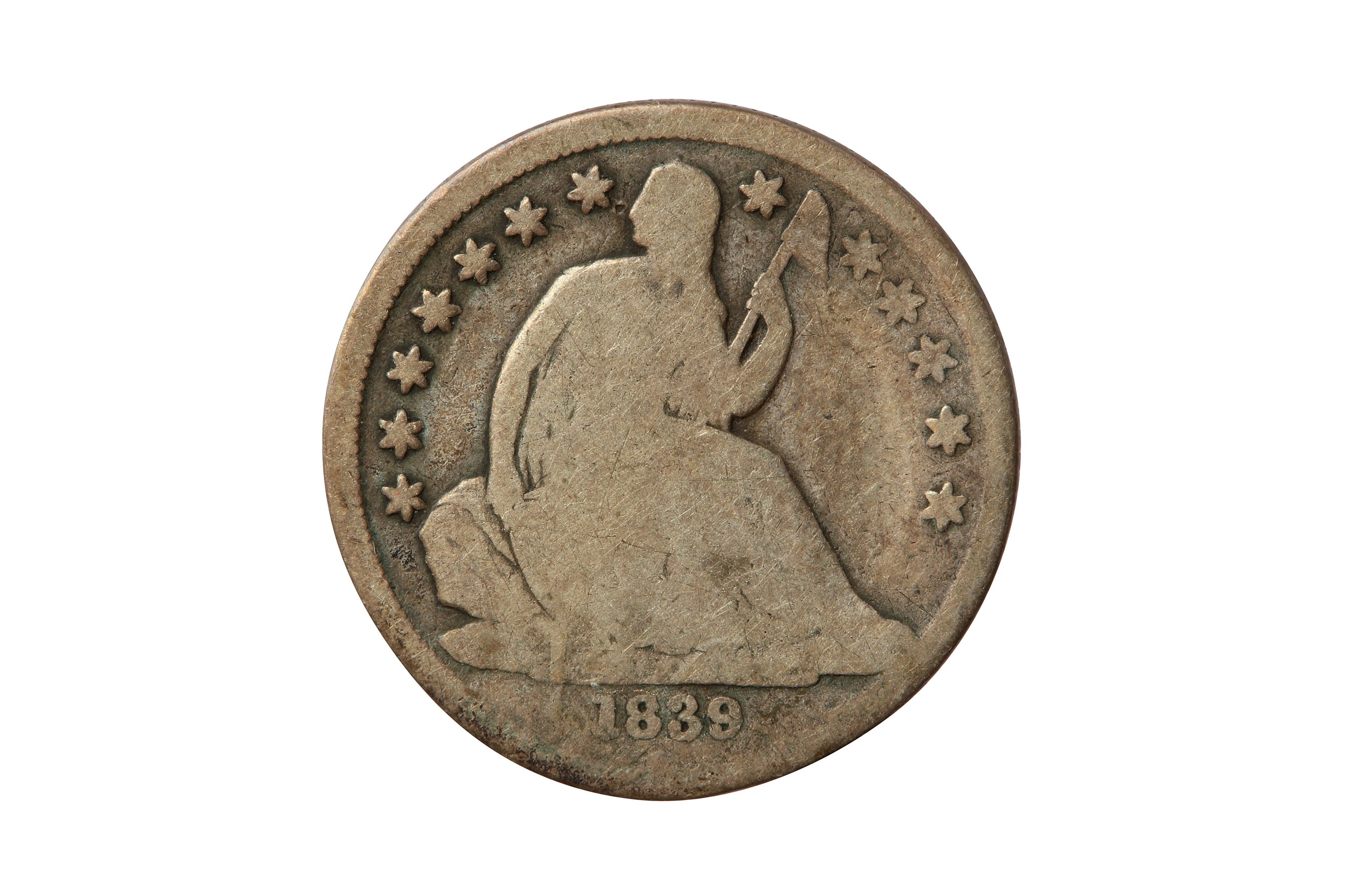 USA, 1839-O 10 CENTS/DIME.