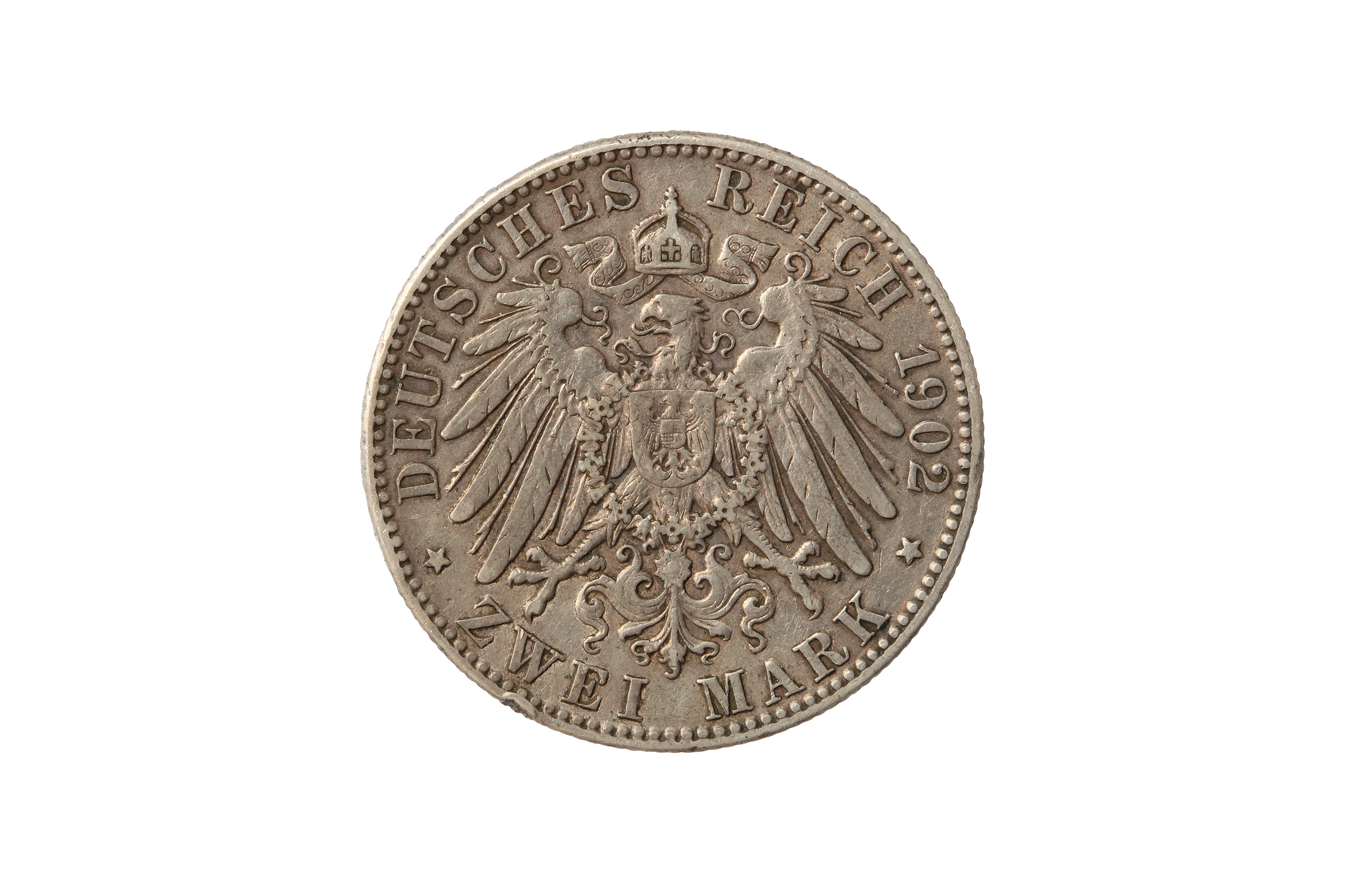 GERMAN STATES, SAXONY, ALBRECHT I (1873 - 1902), 1902-E 2 MARK. - Image 2 of 2