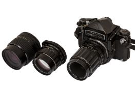 A Asahi Pentax 6x7 Medium Format Camera Outfit