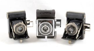 A Rare Riken Baby Kinsi Folding 127 Camera, plus a Zeiss Ikonta & an Ikomat.
