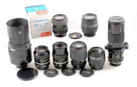A Good Group of Nikon & Nikon Fit Lenses.