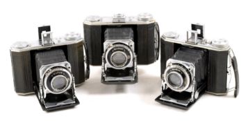 Group of Three Kodak Duo 620 Roll film Cameras.