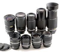 A Good Group of Nikon Manual Focus Zoom Lenses.