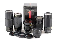 Vivitar Series 1 Zoom Lenses, Nikon Manual Focus Fit.