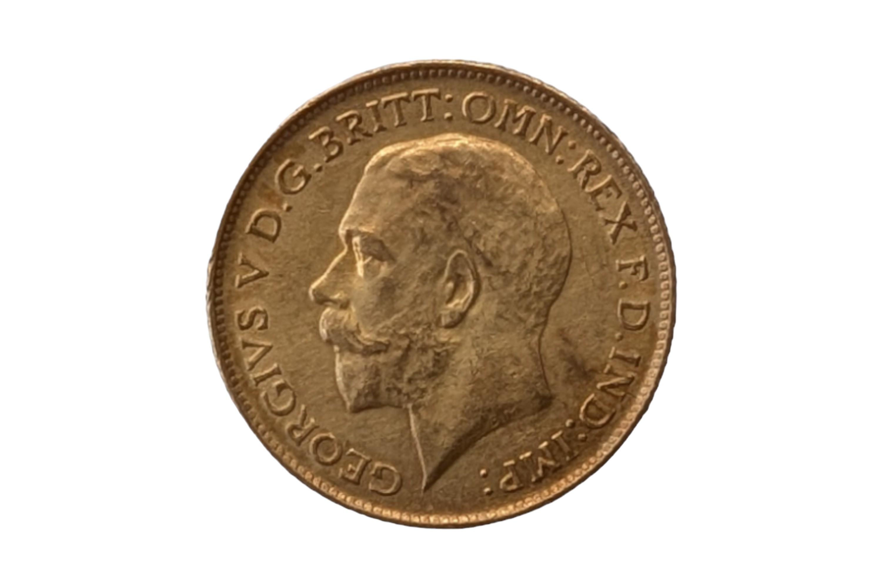 GEORGE V (1910 - 1936), 1912 HALF SOVEREIGN.