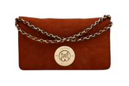 Mulberry Brown Fox Lock Wallet On Chain