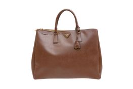 Prada Brown Large Galleria Tote