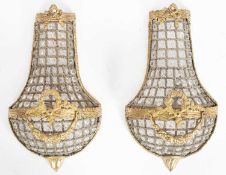 A pair of decorative wall lights