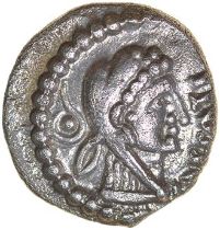 Epaticcus Eagle. Southern Region. c.AD20-40. Celtic silver unit. 11mm. 1.21g.