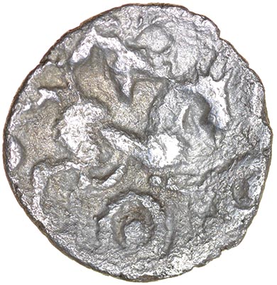 Broadoak Boars. Eastern. c.50-30 BC. Celtic silver unit. 13mm. 0.85g. - Image 2 of 2