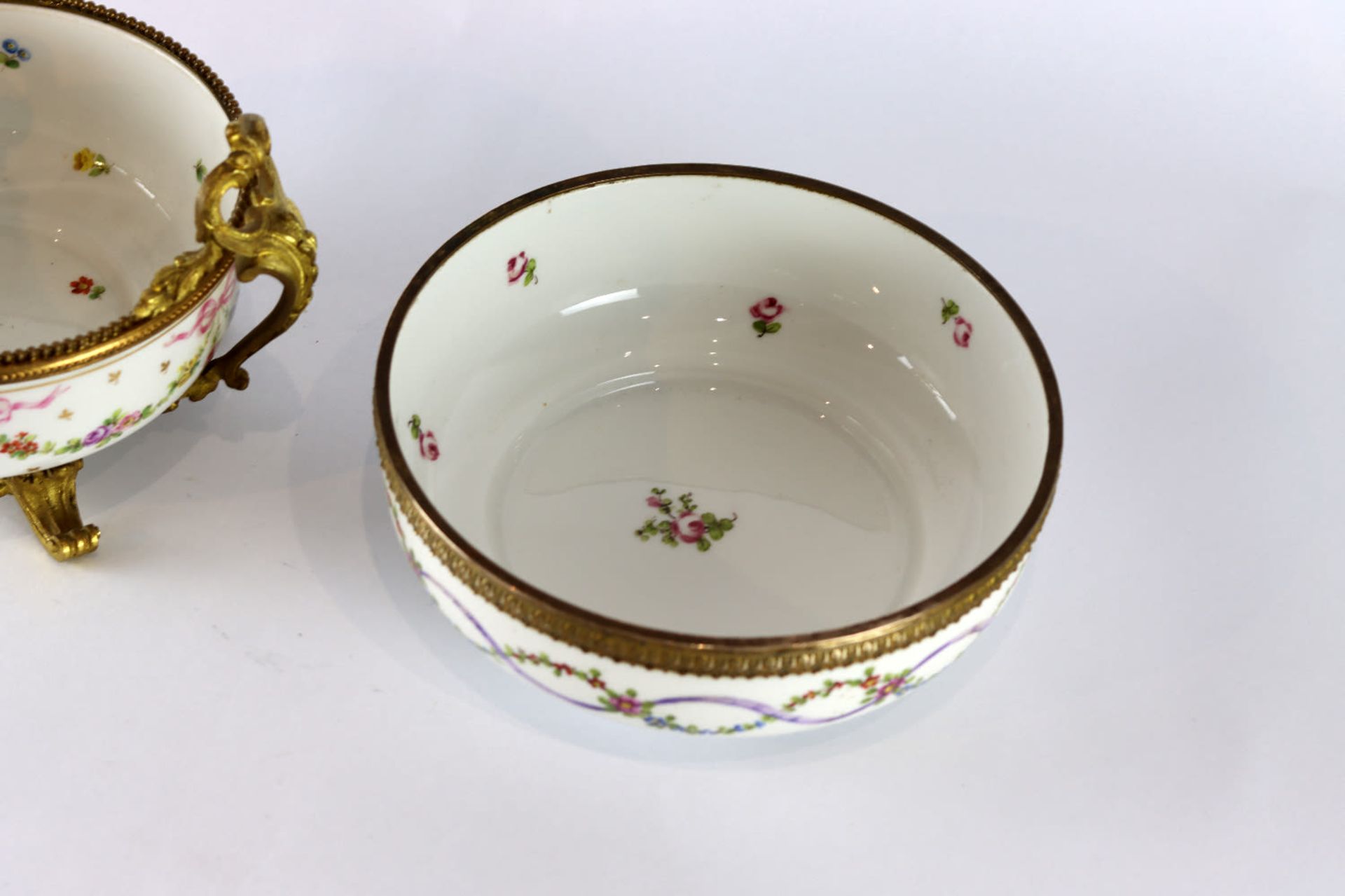 A pair of French ormolu-mounted porcelain comport, 19th Century - Image 7 of 11